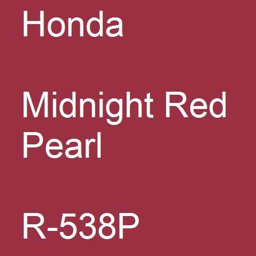 Honda, Midnight Red Pearl, R-538P.